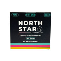 North Star Superfoods - Daily Fruit and Vegetable Supplement - 180 Capsules