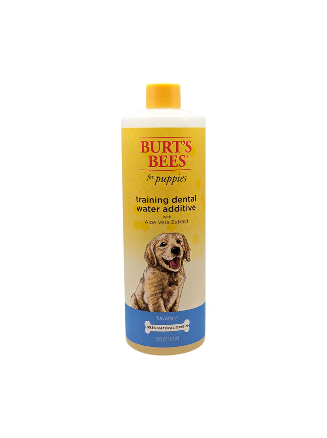 Burt's Bees for Puppies Training Dental Water Additive with Aloe Vera Extract, 16 fl oz