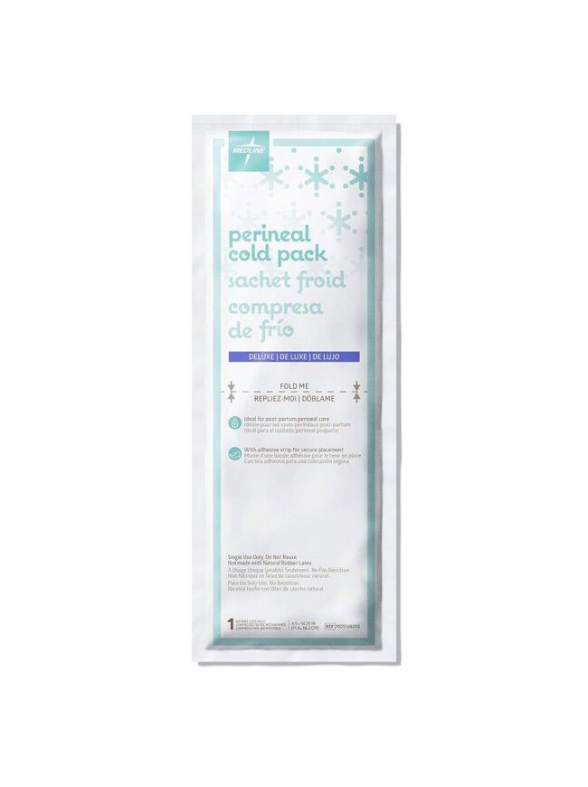 Medline Deluxe Perineal Cold Packs with Adhesive Strip - Pack of 23