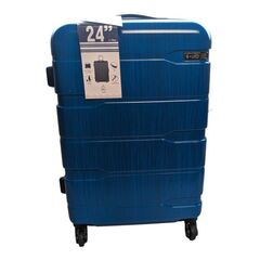 Coolife Luggage Hard Shell Suitcase 24in - Caribbean Blue