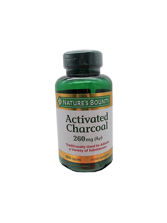 Nature's Bounty Activated Charcoal 260 Mg, 100 Capsules