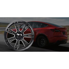 Terfulnel Wheel Covers/Hubcaps 19 Inch for 2019-2023 Tesla Model Y - Stylish 19 inch - Glossy Black