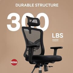 NOBLEWELL Ergonomic Office Chair - Desk Chair - Black