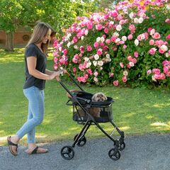 Pet Gear View 360 Pet Stroller Travel System 3-in-1 Carrier - Black