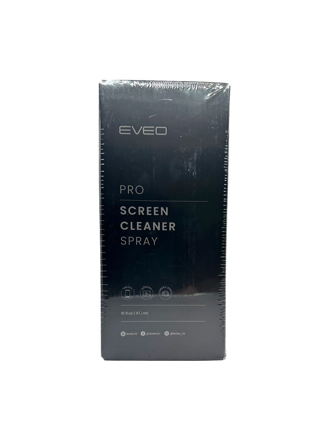 EVEO Pro Screen Cleaner Spray (16oz) with Microfiber Cloth