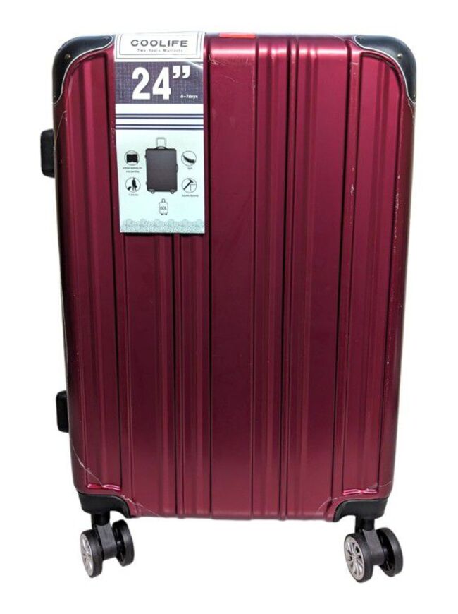 Coolife Luggage Hard Shell Suitcase 24in