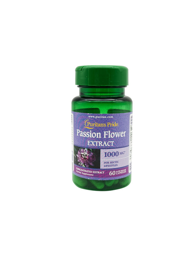 Passion Flower 1000 Mg  60 Count by Puritan s Pride