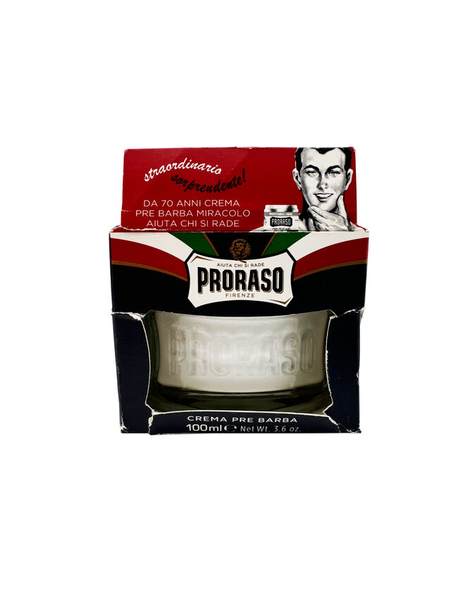 Proraso Pre-Shave Conditioning Cream with Aloe Vitamin E, 3.6 oz