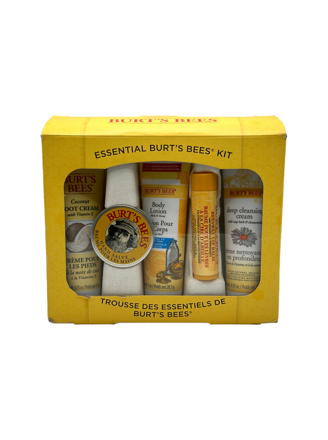 Burt's Bees Essential Gift Set, 5 Travel Size Products