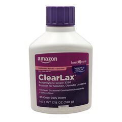 Amazon Basic Care ClearLax - Osmotic Laxative - Unflavored - 30 Doses - 17.9 oz