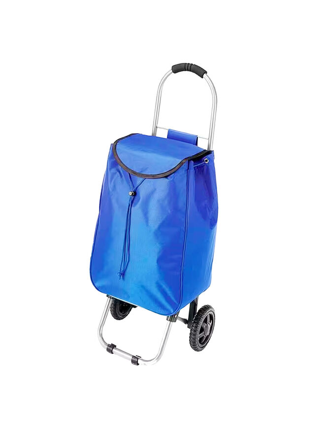 Whitmor Blue Utility Rolling Bag Cart