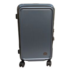 Coolife Blue Carry On Spinner Hardcase Suitcase with Pocket Compartment 20in