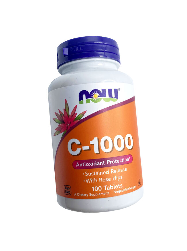 Now Foods Vitamin C-1000 with Rose Hips 100 Tablets