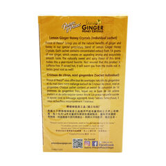 Prince of Peace Instant Lemon Ginger Honey Crystals - 10 Sachets – Instant Hot or Cold Beverage