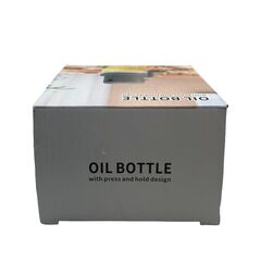 Oil Bottle with Press and Hold Design - 180 ml - Gray