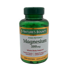 Nature’s Bounty Magnesium, 500 mg, 200 Coated Tablets