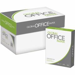 Global Office Premium Multipurpose Paper - White - Letter - 8 1/2" x 11" – 1 Case, 5000 sheets - High Brightness