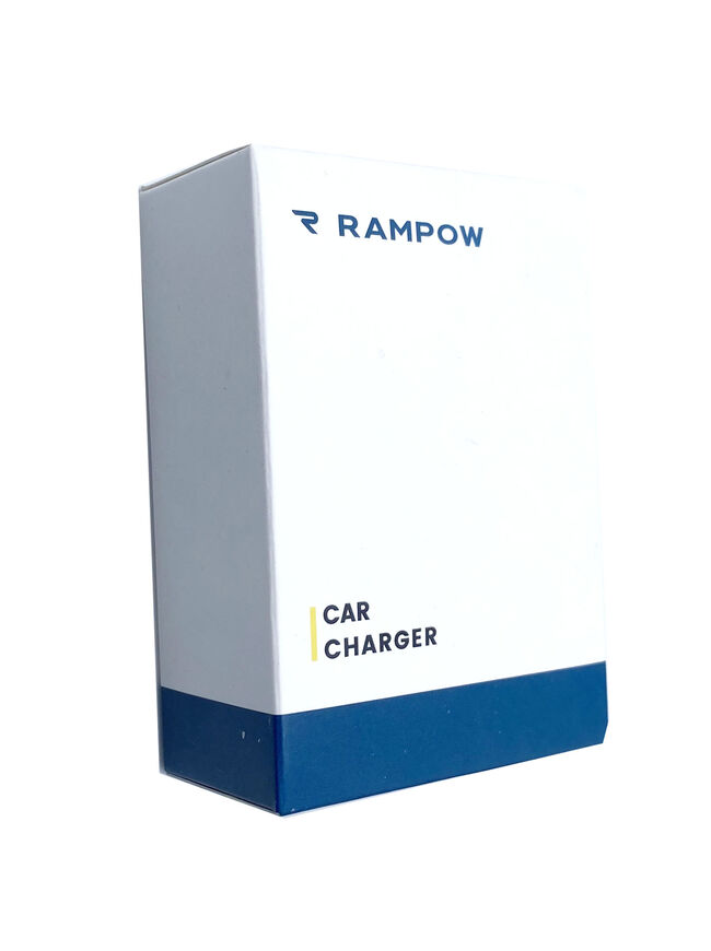 RAMPOW 24W Dual USB Car Charger - [DC 12-24V] 4.8A Fast Car Charger - USB Car Charger Adapter Compatible with iPhone, Samsung, LG, HTC, Sony, Oneplus, Tablets, GPS Devices and More - Navy Blue
