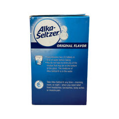 Alka-Seltzer, Original Flavor, 72 Effervescent Tablets Exp 01/2025