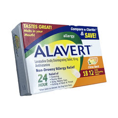 Alavert Allergy 24-Hour Relief Citrus Burst 18 Count