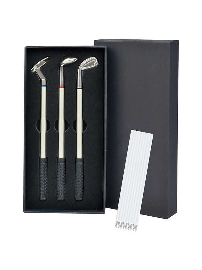 Ainkedin 3 Pcs Golf Pen Set – Gift Idea for Golf Lovers