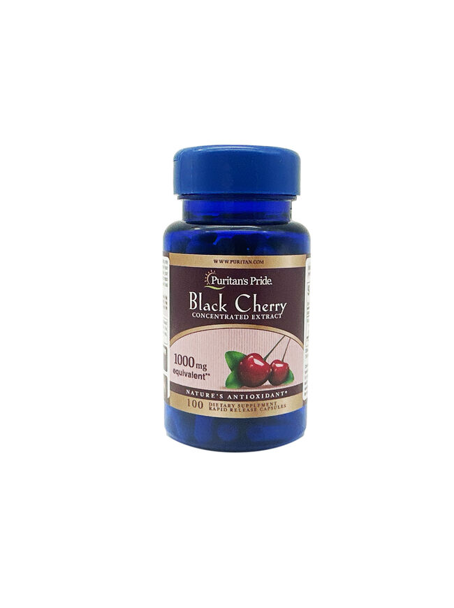 Puritan's Pride Black Cherry 1000 MG 100 Capsules 