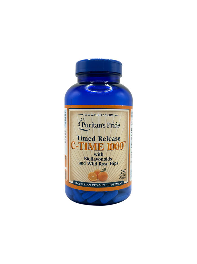 Puritan's Pride Vitamin-C 1000mg with Rose Hips 250 Caplets