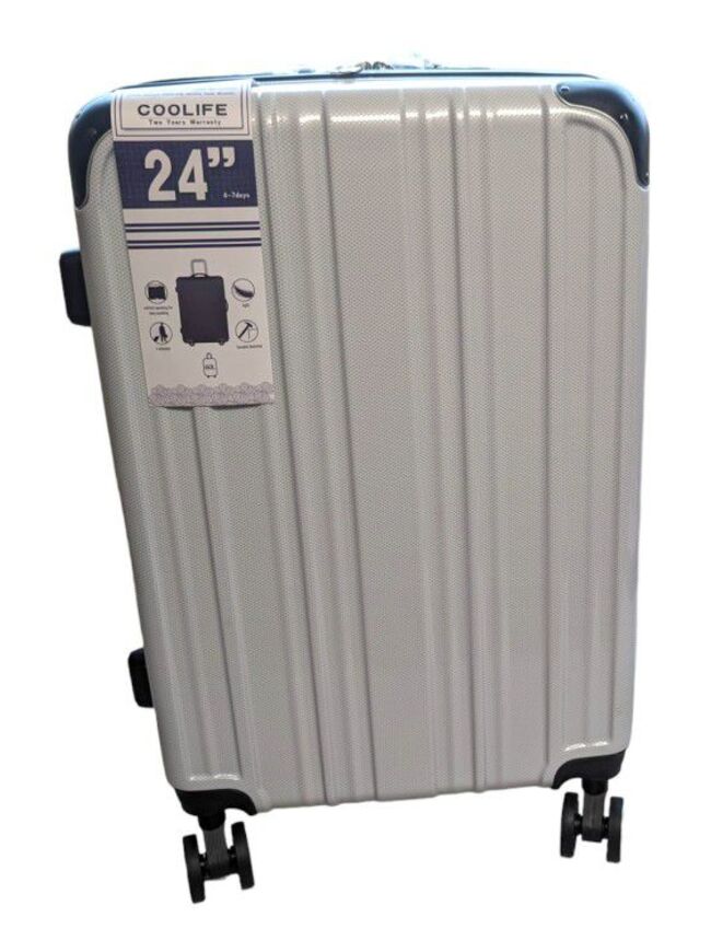 Coolife Luggage Hard Shell Suitcase 24in