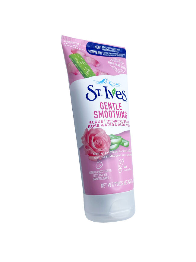 St. Ives Gentle Smoothing Rosewater and Aloe Vera Facial Scrub - 6oz