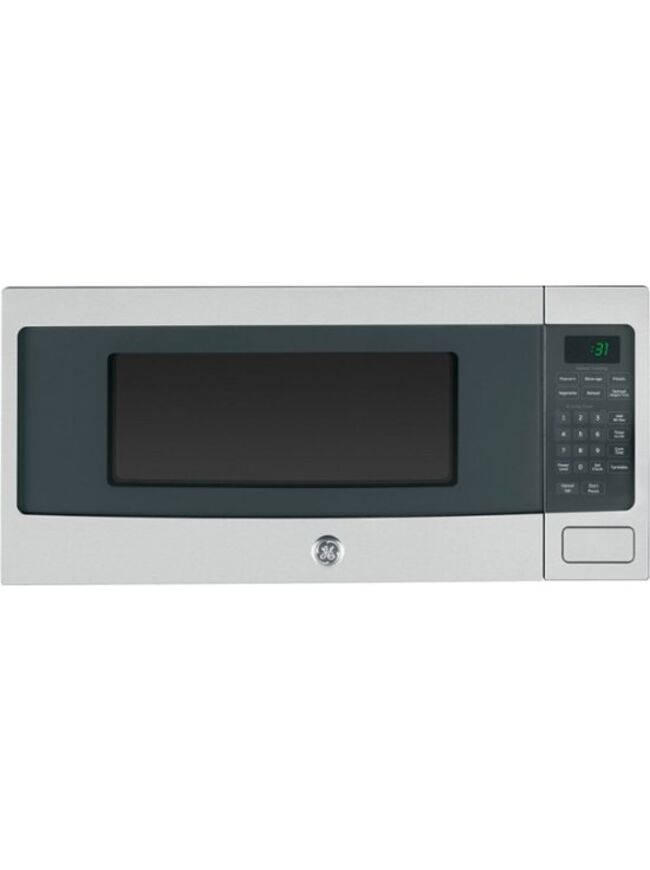 GE - Profile Series PEM31SFSS - 1.1 Cu. Ft. Mid-Size Microwave with Sensor Cooking - Stainless Steel