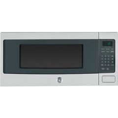 GE - Profile Series PEM31SFSS - 1.1 Cu. Ft. Mid-Size Microwave with Sensor Cooking - Stainless Steel