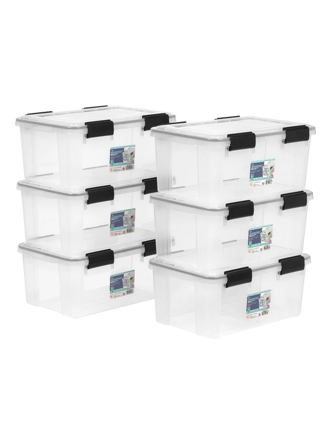 IRIS USA 19 Quart WeatherPro Storage Box - 6 Pack