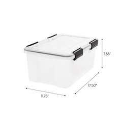 IRIS USA 19 Quart WeatherPro Storage Box - 6 Pack