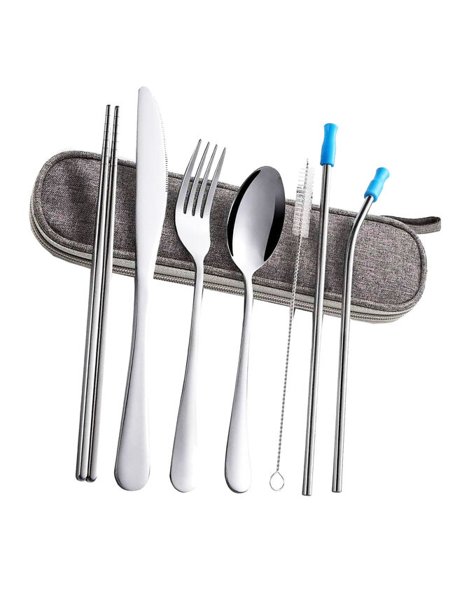 Travel Utensils Stainless Steel with Case