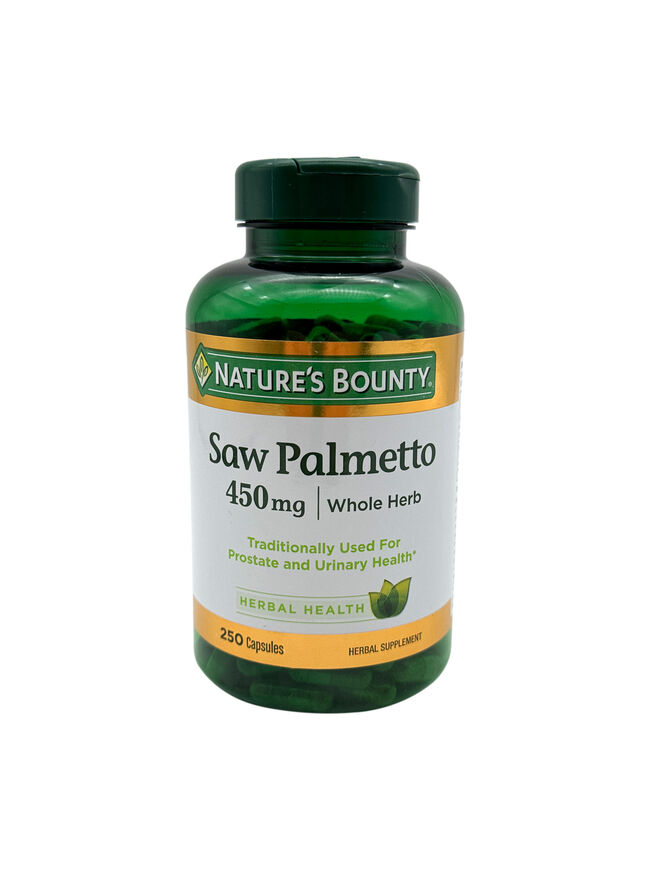 Nature's Bounty Saw Palmetto - 450mg - 250 Capsules