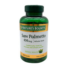 Nature's Bounty Saw Palmetto - 450mg - 250 Capsules