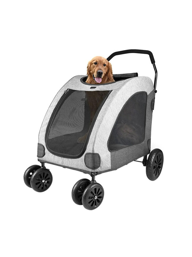 Petbobi Pet Stroller for Large Pets - Grey