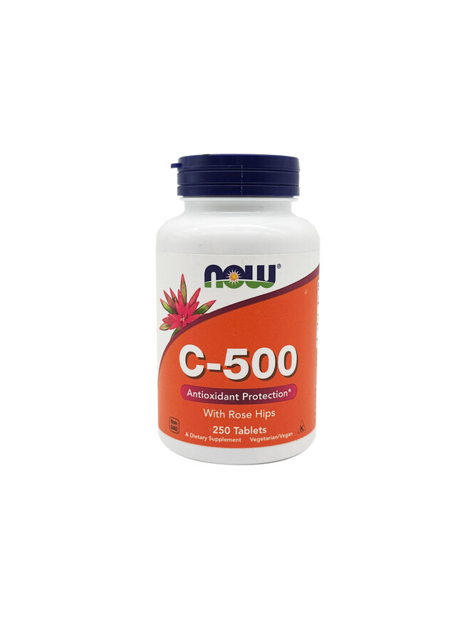 Now Foods C-500 Antioxidant Protection with Rose Hips 250 Tablets