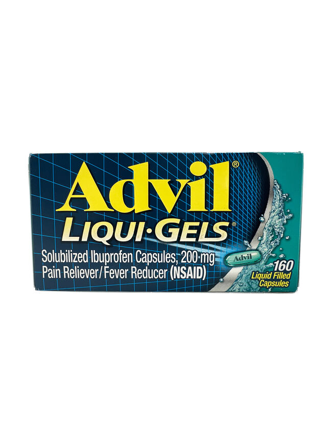 Advil Liqui-Gels Ibuprofen 200 mg Pain and Fever Reducer 160 Capsules