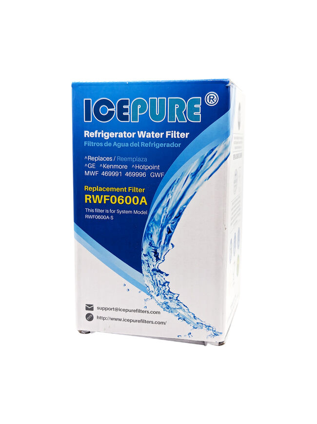 ICEPURE RWF0600A Refrigerator Filter Cartridge Replacement For GE MWF, GSS25GMHBCES