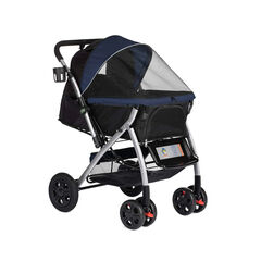 HPZ™ PET ROVER Premium Stroller For Small/Medium/Large Dogs, Cats And Pets (Midnight Blue)