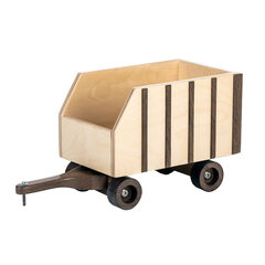 American Made Wooden Toy Forage Wagon  - walnut/maple wood