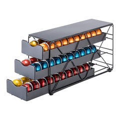 Flagship for Nespresso Pod Holder Vertuo Pod Drawer 3 Tier (60Pods Capacity)