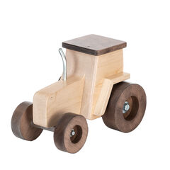 American Made Wooden Toy Tractor - Walnut/Maple Wood