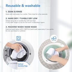 Carer Mens Incontinence Underwear Washable 3 Pack Cotton Reusable Incontinence Boxers Briefs for Men Built in Cotton Pad for Bladder Leakage 150ML, 2X-Large