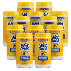 Wet Ones for Pets Deodorizing Multi-Purpose Dog Wipes With Baking Soda Dog Deodorizing Wipes For All Dogs in Tropical Splash Scent, Wet Ones Wipes for Deodorizing Dogs 50 Count (Pack of 12)