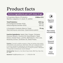PetLab Co. Probiotics for Dogs, Support Gut Health, Occasional Diarrhea, Digestive Health & Seasonal Allergies - Salmon Flavor - Packaging May Vary - 30 Soft Chews