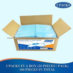 100 Count Chucks Disposable 23"x36" Leakproof Adults Incontinence Bed Pads, Waterproof Underpads for Elderly, Extra Large Puppy Pee Pad, Baby Changing Liner