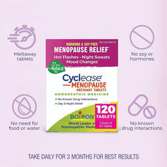 Boiron Cyclease Menopause for Relief from Hot Flashes, Mood Changes, 120 Count