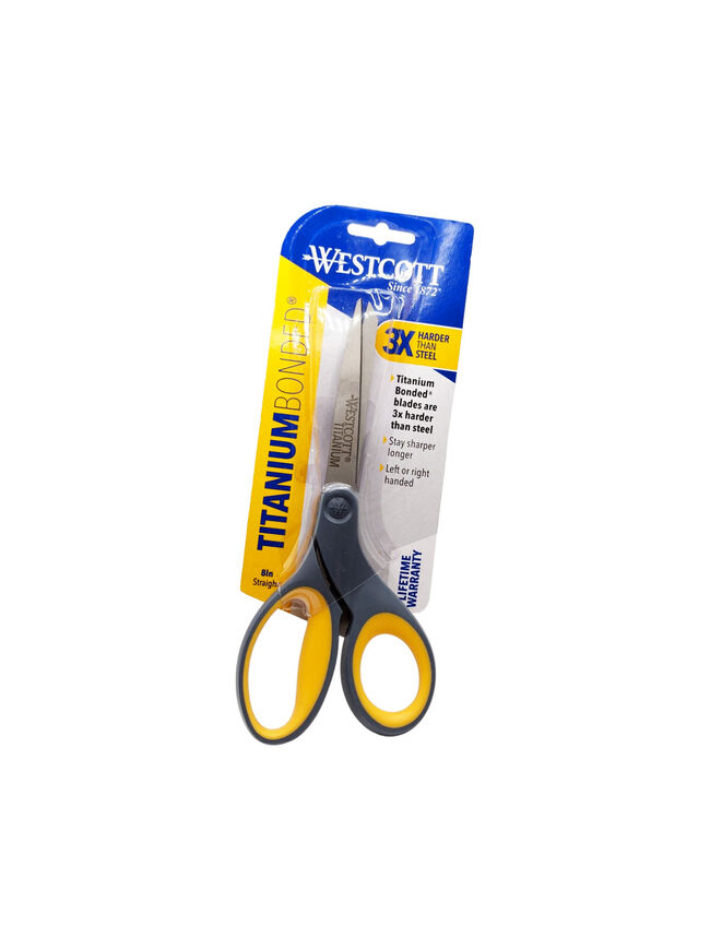 Westcott 8" Titanium Bonded Soft-Handle Scissors